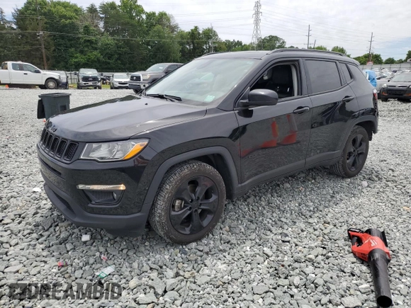 2021 Jeep Compass Latitude with VIN 3C4NJCBB2MT539201, listed as a Copart auction lot 58325985 with 94,170 mi miles and Salvage title. Bid and sale history available at DreamBid. Image 1.