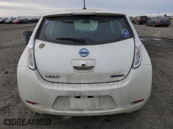 2016 Nissan LEAF SL with VIN 1N4BZ0CP8GC313416, listed as a Copart auction lot 43209205 with 30,845 mi miles and Salvage Title. Bid and sale history available at carsss.com. Image 6.