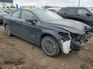 2018 Ford Fusion Hybrid Titanium with VIN 3FA6P0RU4JR206232, listed as a Copart auction lot 43419565 with 92,565 mi miles and Salvage Title. Bid and sale history available at carsss.com. Image 4.