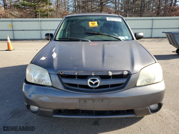 2003 Mazda Tribute LX with VIN 4F2YZ94183KM55266, listed as a Copart auction lot 80276174 with 154,358 mi miles and Salvage Title. Bid and sale history available at carsss.com. Image 5.