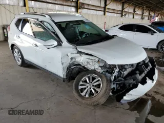 2016 Nissan Rogue SV with VIN KNMAT2MT9GP715596, listed as a Copart auction lot 50808625 with 0 mi miles and Salvage Title. Bid and sale history available at carsss.com. Image 4.