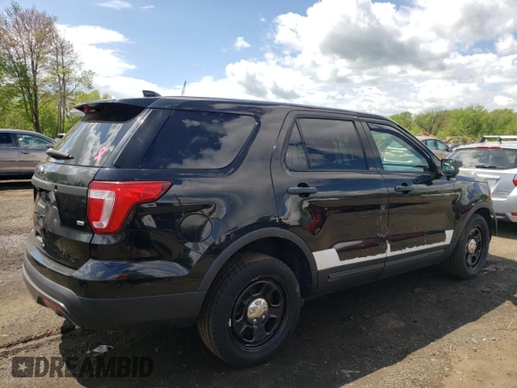2017 Ford Police Interceptor Utility z VIN 1FM5K8AR1HGD14055, wystawiony jako Copart lot #55634075 z przebiegiem Nie podano mil oraz Szkoda całkowita • Salvage title. Historia ofert i sprzedaży dostępna na DreamBid. Obrazek 3.