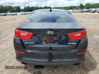 2015 Kia Optima SX Turbo with VIN 5XXGR4A62FG493749, listed as a Copart auction lot 58897855 with 151,744 mi miles and Salvage title. Bid and sale history available at DreamBid. Image 6.
