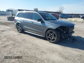 2018 Mercedes-Benz GLS 550 z VIN 4JGDF7DE8JB082608, wystawiony jako IAAI lot #41600052 z przebiegiem 103 270 mil mil oraz . Historia ofert i sprzedaży dostępna na DreamBid. Obrazek 1.