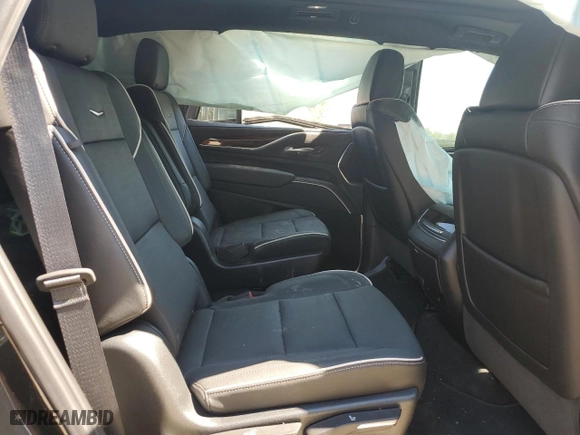 2023 Cadillac Escalade 4WD Premium Luxury with VIN 1GYS4BKL7PR487889, listed as a Copart auction lot 59027264 with 10,755 mi miles and Salvage Title. Bid and sale history available at carsss.com. Image 12.