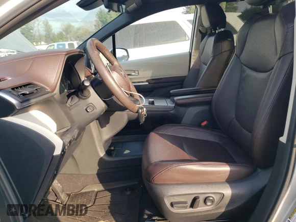 2023 Toyota Sienna Platinum with VIN 5TDESKFC5PS079072, listed as a Copart auction lot 53603985 with 45,654 mi miles and Salvage Title. Bid and sale history available at DreamBid. Image 7.