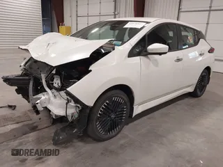 2023 Nissan LEAF SV Plus with VIN 1N4CZ1CV6PC553041, listed as a IAAI auction lot 42076867 with 19,732 mi miles and . Bid and sale history available at DreamBid. Image 2.