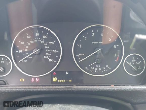 2015 BMW 3 Series 328i with VIN WBA3A5C50FF608327, listed as a IAAI auction lot 42136156 with 213,945 mi miles. Bid and sale history available at carsss.com. Image 7.