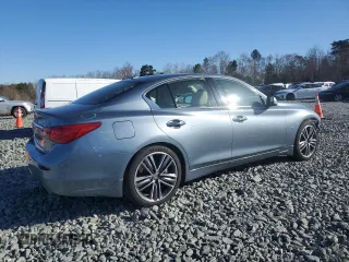 2015 Infiniti Q50 with VIN JN1BV7AR3FM410618, listed as a Copart auction lot 49380135 with 112,657 mi miles and Salvage Title. Bid and sale history available at carsss.com. Image 3.