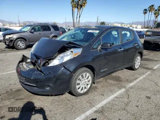2015 Nissan LEAF SV with VIN 1N4AZ0CPXFC334701, listed as a Copart auction lot 41780655 with 66,335 mi miles and Salvage Title. Bid and sale history available at carsss.com. Image 1.