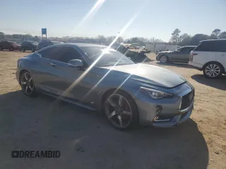 2018 Infiniti Q60 RED SPORT 400 with VIN JN1FV7EL5JM630519, listed as a Copart auction lot 48720335 with 100,459 mi miles and Non Repairable. Bid and sale history available at carsss.com. Image 4.