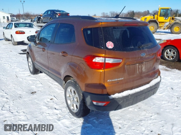 2018 Ford EcoSport SE with VIN MAJ3P1TE6JC217595, listed as a IAAI auction lot 41578372 with 133,368 mi miles and . Bid and sale history available at DreamBid. Image 3.