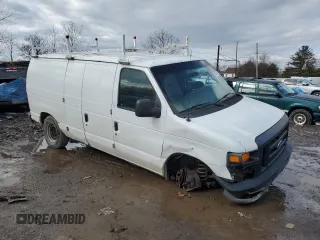 2008 Ford Econoline Cargo Commercial with VIN 1FTNE24W38DA02847, listed as a Copart auction lot 43975875 with 189,284 mi miles and Salvage Title. Bid and sale history available at DreamBid. Image 4.