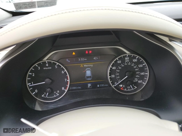 2015 Nissan Murano Platinum with VIN 5N1AZ2MH7FN234245, listed as a Copart auction lot 52851735 with 51,084 mi miles and Salvage Title. Bid and sale history available at carsss.com. Image 9.
