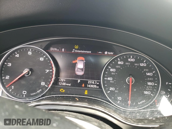 2012 Audi A7 3.0 Premium Plus with VIN WAUSGAFC9CN009179, listed as a Copart auction lot 73764784 with 143,926 mi miles and Salvage Title. Bid and sale history available at carsss.com. Image 9.