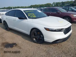 2024 Honda Accord Sport-L with VIN 1HGCY2F79RA028913, listed as a IAAI auction lot 42443547 with 25,604 mi miles and . Bid and sale history available at DreamBid. Image 1.