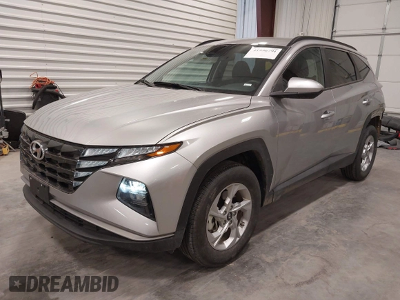 2024 Hyundai Tucson SEL with VIN 5NMJBCDE6RH345875, listed as a IAAI auction lot 41996791 with 16,214 mi miles. Bid and sale history available at carsss.com. Image 2.