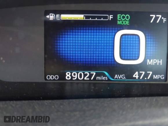 2018 Toyota Prius Two with VIN JTDKBRFU7J3073805, listed as a IAAI auction lot 41622743 with 89,027 mi miles and . Bid and sale history available at carsss.com. Image 15.