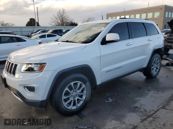 2014 Jeep Grand Cherokee Limited with VIN 1C4RJFBG5EC463596, listed as a Copart auction lot 48159055 with 82,549 mi miles and Salvage Title. Bid and sale history available at carsss.com. Image 1.