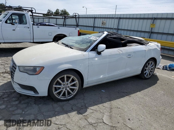 2015 Audi A3 2.0T Premium Plus with VIN WAU3FLFF5F1123706, listed as a Copart auction lot 49510785 with 74,819 mi miles and Salvage Title. Bid and sale history available at carsss.com. Image 1.