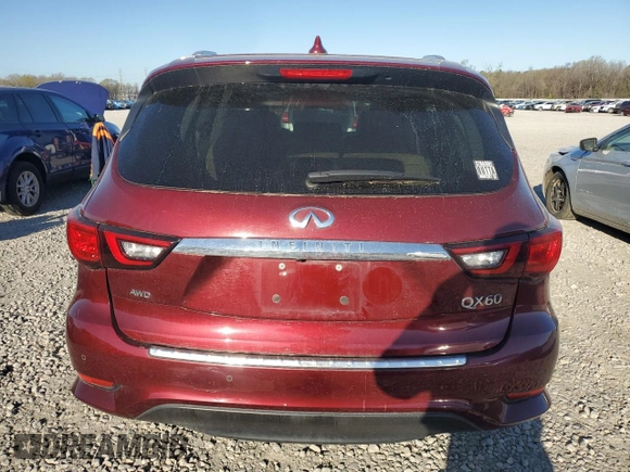 2019 Infiniti QX60 Luxe с VIN 5N1DL0MM1KC532943, выставлен на аукционе Copart как лот 49583215 с пробегом 43 543 миль миль и Списание • Salvage title. История ставок и продаж доступна на DreamBid. Изображение 6.