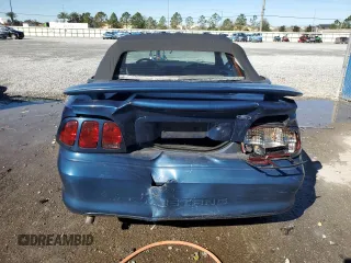 1998 Ford Mustang with VIN 1FAFP4443WF161707, listed as a Copart auction lot 45647115 with 105,205 mi miles and Salvage Title. Bid and sale history available at carsss.com. Image 6.