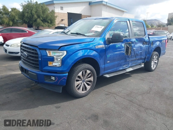 2017 Ford F-150 XL with VIN 1FTEW1EP0HKE52305, listed as a IAAI auction lot 41909730 with 107,277 mi miles. Bid and sale history available at carsss.com. Image 19.