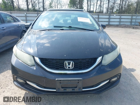 2015 Honda Civic Sedan EX-L with VIN 2HGFB2F93FH502464, listed as a IAAI auction lot 41956027 with 210,489 mi miles. Bid and sale history available at carsss.com. Image 12.