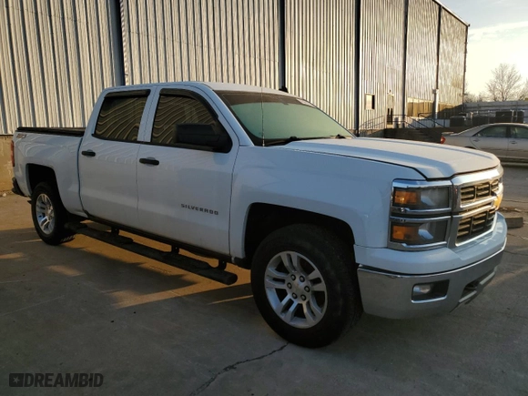 2014 Chevrolet Silverado 1500 LT with VIN 3GCUKREC3EG289803, listed as a Copart auction lot 43460225 with 198,582 mi miles and Salvage Title. Bid and sale history available at carsss.com. Image 4.