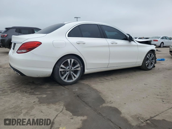 2018 Mercedes-Benz C 300 with VIN 55SWF4JB8JU278842, listed as a Copart auction lot 55453075 with 89,020 mi miles and Clean Title. Bid and sale history available at DreamBid. Image 3.