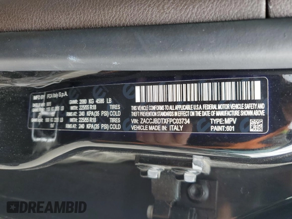 2015 Jeep Renegade Limited z VIN ZACCJBDTXFPC03734, wystawiony jako Copart lot #59985945 z przebiegiem 120 962 mil mil oraz Szkoda całkowita • Salvage title. Historia ofert i sprzedaży dostępna na DreamBid. Obrazek 13.