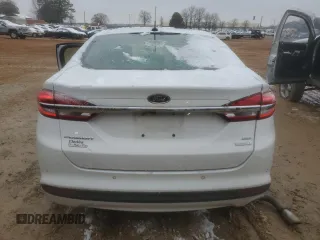 2017 Ford Fusion SE with VIN 3FA6P0HDXHR311384, listed as a Copart auction lot 45710435 with 117,200 mi miles and Salvage Title. Bid and sale history available at carsss.com. Image 6.