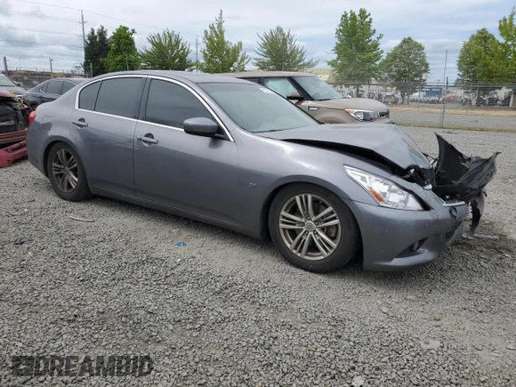 2015 Infiniti Q40 with VIN JN1CV6AP1FM502713, listed as a Copart auction lot 56121544 with 0 mi miles and Salvage Title. Bid and sale history available at carsss.com. Image 4.