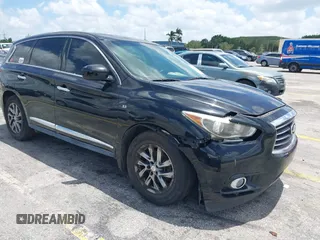 2015 Infiniti QX60 with VIN 5N1AL0MNXFC511350, listed as a IAAI auction lot 42117809 with 128,274 mi miles and . Bid and sale history available at DreamBid. Image 1.