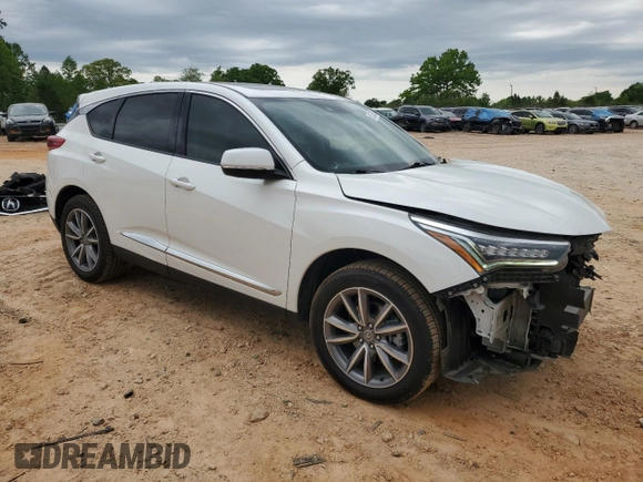 2021 Acura RDX w/Technology Package with VIN 5J8TC1H5XML010969, listed as a Copart auction lot 52365395 with 73,735 mi miles and Salvage Title. Bid and sale history available at carsss.com. Image 4.