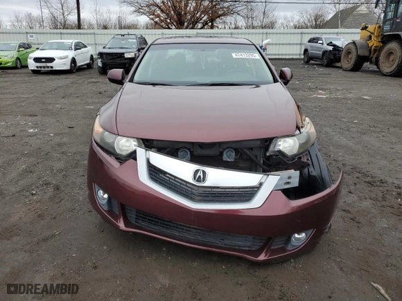 2010 Acura TSX with VIN JH4CU2F61AC002038, listed as a Copart auction lot 47413295 with 43,734 mi miles and Salvage Title. Bid and sale history available at carsss.com. Image 5.