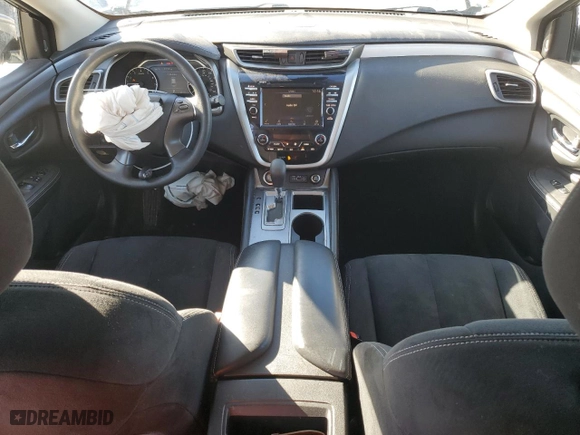 2021 Nissan Murano S with VIN 5N1AZ2ASXMC124346, listed as a Copart auction lot 42160355 with 24,580 mi miles and Salvage Title. Bid and sale history available at carsss.com. Image 8.