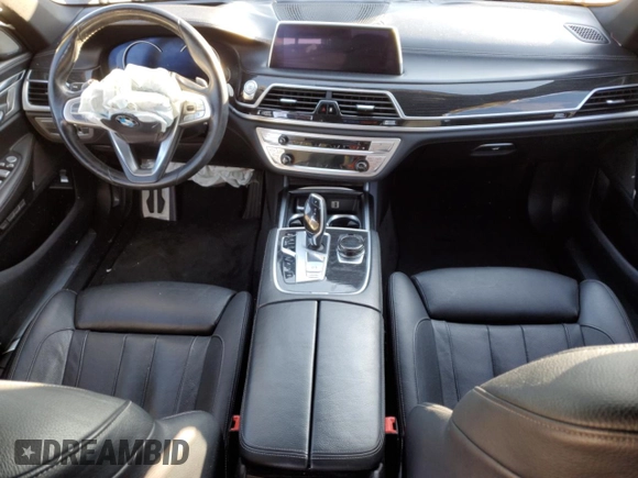 2018 BMW 7 Series 740e xDrive iPerformance with VIN WBA7J2C53JG938305, listed as a Copart auction lot 87412354 with 0 mi miles and Salvage Title. Bid and sale history available at carsss.com. Image 8.