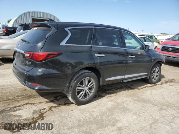 2019 Infiniti QX60 Pure with VIN 5N1DL0MN4KC570093, listed as a Copart auction lot 55215625 with 103,646 mi miles and Salvage title. Bid and sale history available at DreamBid. Image 3.
