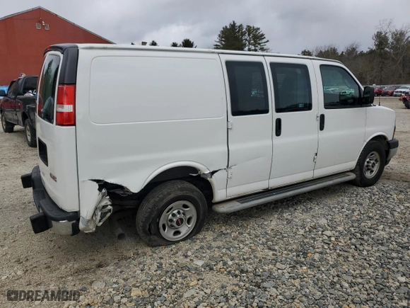 2017 GMC Savana Cargo Van with VIN 1GTW7AFF3H1915907, listed as a Copart auction lot 47096725 with 90,895 mi miles and Salvage Title. Bid and sale history available at carsss.com. Image 3.