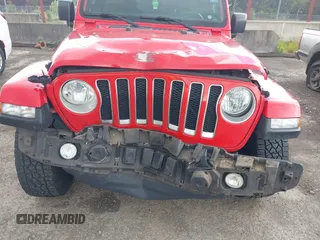 2018 Jeep Wrangler Unlimited Sahara with VIN 1C4HJXEG1JW310817, listed as a IAAI auction lot 42248374 with 64,516 mi miles and . Bid and sale history available at DreamBid. Image 6.