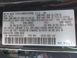 2024 Mazda CX-50 S Select with VIN 7MMVABAM9RN238672, listed as a IAAI auction lot 41854020 with 4,953 mi miles and . Bid and sale history available at DreamBid. Image 9.