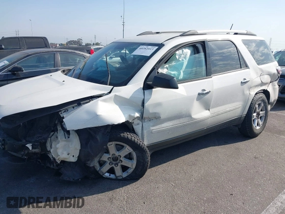 2013 GMC Acadia SLE with VIN 1GKKRNED5DJ200500, listed as a IAAI auction lot 40883535 with 1 mi miles. Bid and sale history available at carsss.com. Image 2.