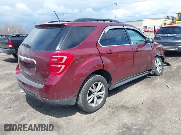 2017 Chevrolet Equinox LT with VIN 2GNALCEK5H1601189, listed as a IAAI auction lot 42038012 with 91,834 mi miles. Bid and sale history available at carsss.com. Image 4.