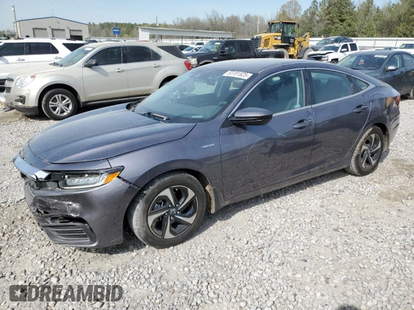 2022 Honda Insight EX with VIN 19XZE4F5XNE013940, listed as a Copart auction lot 50181525 with 57,425 mi miles and Salvage Title. Bid and sale history available at carsss.com. Image 1.