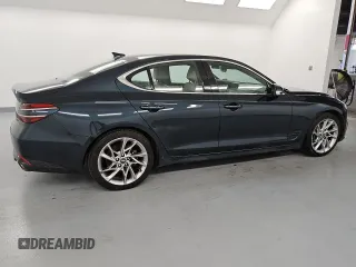 2022 Genesis G70 2.0T with VIN KMTG34TA1NU094229, listed as a Copart auction lot 52890445 with 96,667 mi miles and Clean Title. Bid and sale history available at DreamBid. Image 3.