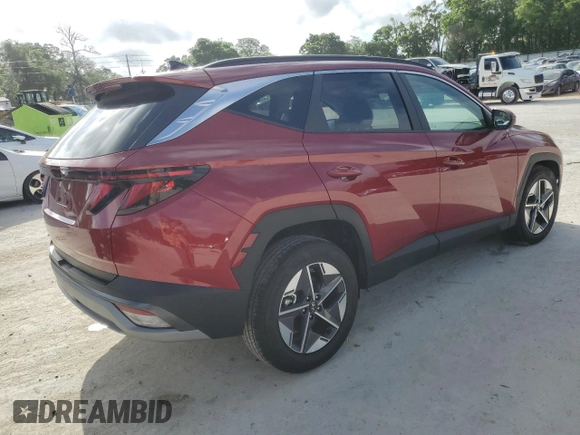 2025 Hyundai Tucson SEL with VIN 5NMJB3DE0SH506842, listed as a Copart auction lot 51575415 with 4,665 mi miles and Clean Title. Bid and sale history available at DreamBid. Image 3.