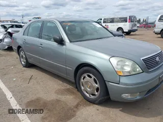 2002 Lexus LS 430 with VIN JTHBN30F820054549, listed as a IAAI auction lot 41988954 with Not Provided miles. Bid and sale history available at carsss.com. Image 1.