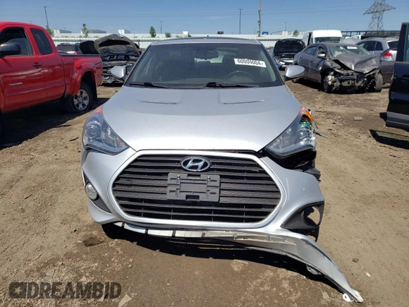 2013 Hyundai Veloster Turbo with VIN KMHTC6AE4DU096033, listed as a Copart auction lot 60004004 with 94,928 mi miles and Salvage title. Bid and sale history available at DreamBid. Image 5.