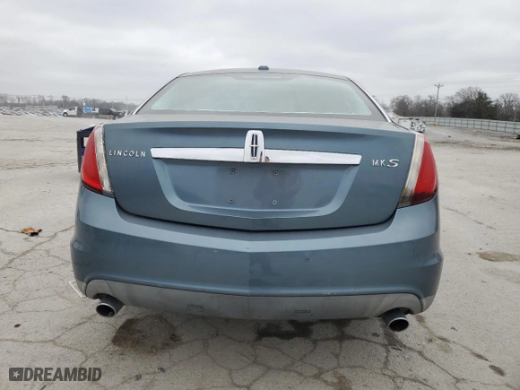 2010 Lincoln MKS with VIN 1LNHL9DR6AG609153, listed as a Copart auction lot 43089225 with 0 mi miles and Salvage Title. Bid and sale history available at carsss.com. Image 6.